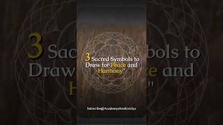 3 Sacred Symbols to dram for Peace and Harmony vastutips peacesymbol [upl. by Ridgley]