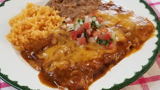 CHEESE ENCHILADAS  BEST HOMEADE SAUCE [upl. by Onaled839]