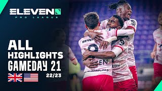 ALL HIGHLIGHTS âš½ğŸ“º Jupiler Pro League GAMEDAY 21 [upl. by Anyer754]