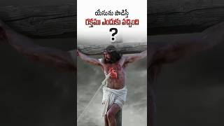 Why was there blood when Jesus died Bible Facts in Telugu  Bible Novelties Facts [upl. by Arodal]