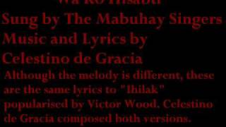 Mabuhay Singers Wa Ko Hisabti another version of quotIhilakquot by Victor Wood [upl. by Algy369]