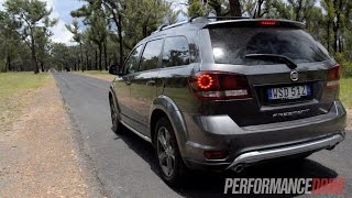 2015 Fiat Freemont Crossroad V6 0100kmh amp engine sound [upl. by Pitzer]