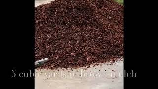 5 cubic yards of Brown Mulch [upl. by Eimme]