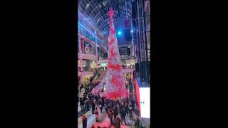 Toronto Eaton Center  Christmas Tree 2023 light show [upl. by Neeroc]