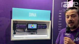 ISE 2023 Nicolaudie Group Explains DINA Range of Lighting Controllers [upl. by Nessej]