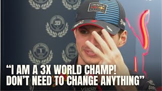 Max Verstappen SAVAGE Respond on Lando Norris No Need to Change My Driving Style 3X WORLD CHAMP [upl. by Mendive]