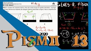 PISM 2 Questão 13  Física  UFJF 2020  Prof Genes R [upl. by Haidebez]