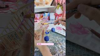 DIY Mini Shopping Trolley 🤧🩷✨  Diy crafts shorts diy craft trending cute viral miniature [upl. by Reine]