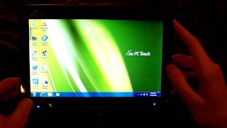 ASUS EEE PC T91MT Netbook Tablet PC Part 1 [upl. by Gianina405]