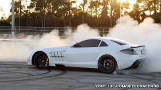 Worlds fastest RENNtech SLR McLaren destroying its tires [upl. by Ylremik]