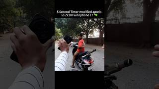 5 Second Timer modified aprela vs Zx10r win Iphone 17 🔫 shorts trending [upl. by Trin125]