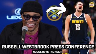 Russell Westbrook after Dropping 29pts in Nuggets Emotional WIN vs OKC [upl. by Linoel430]