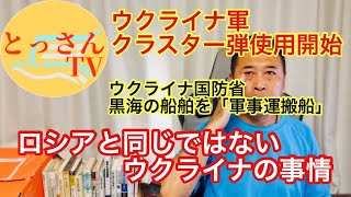 クラスター弾使用開始。ウクライナも黒海の船舶に脅し・・決してロシアと同じではないウクライナの事情 [upl. by Ykroc]