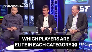 Ronnie OSullivan Jimmy White amp Neal Foulds discuss which players are ELITE in each category 👀 [upl. by Garcon]