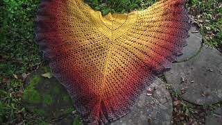 MoonLadies Live Ceres Winged Goddess Shawl SOLD cotton thread yarn hippie witchy bohemian [upl. by Aissatsana518]