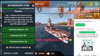 Battle of Warships v17222 MOD APK Unlimited Money Platinum All Ships UnlockBattle Of Warship [upl. by Yvonner]