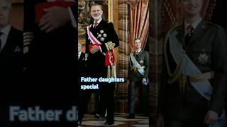 Father and daughters specialkingfelipe✅leonora✅sofia✅ spainishroyalfamily✅viralshorts✅ [upl. by Chavey]