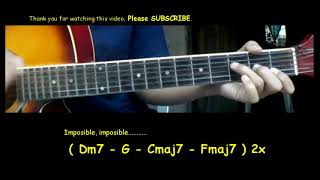 KZ x Shanti Dope  Imposible Guitar chords [upl. by Ydnem123]