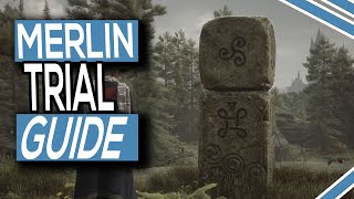 How To Solve Merlin Trials With Stone Pillars Dice like Cubes and Engravings In Hogwarts Legacy [upl. by Euqinor]