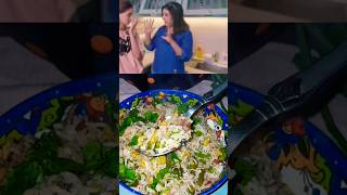 Farah khanamp Ananya pandey fried ricefriedricefarahkhanshorts chinesefoodananyapanddeyveganegg [upl. by Acirrehs]