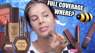 I TESTED BURTS BEES MAKEUP  SOME FLOPPED SOME DIDNT [upl. by Nepets]