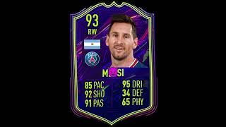 Messi fifa card vs Ronaldo fifa card 😀😈 [upl. by Nadroj717]