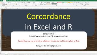 274 Concordance from Cox PH in Excel and R [upl. by Anirroc]