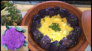 Recette de choufleur violet facile et rapide وصفة القرنبيط البنفسجي سهل وسريع و بنين [upl. by Lyret337]