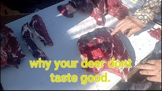 Why Your Deer Meat Tastes Bad and how to fix it [upl. by Ahseenak]