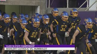 2024 IHSAA class 3A state football championship results Humboldt vs Wahlert Catholic [upl. by Sulihpoeht621]