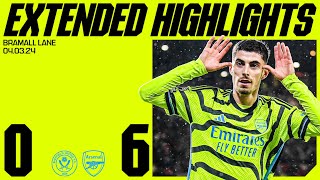 EXTENDED HIGHLIGHTS  Sheffield Utd vs Arsenal 06  All the goals saves skills amp more [upl. by Coppinger]