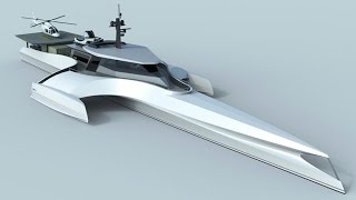 Origin 575 Sea explorer Yacht concept design [upl. by Illib]