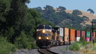 An hour long of trains from 517612 feat Caltrain EMU testing UP horn shows amp more [upl. by Solis]