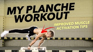 My current PLANCHE WORKOUT that gave me PROGRESS [upl. by Meluhs]