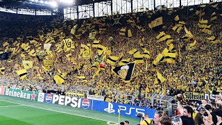 Borussia Dortmund Südtribüne TRIUMPHMARSCH I Champions League Halbfinale 2024 vs PSG [upl. by Dowdell952]