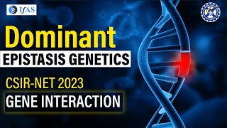 Dominant Epistasis Genetics CSIRNET 2023 Gene Interaction [upl. by Suu496]