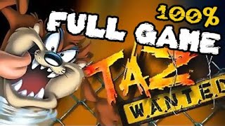 Taz Wanted Walkthrough 100 FULL GAME Longplay PC PS2 Gamecube XBOX [upl. by Hanae]