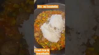 Riz cantonais au boulette  Fried rice amp meatballs [upl. by Vihs607]