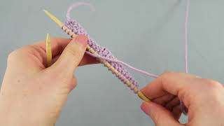 How to knit Moss Stitch Check [upl. by Huberto]