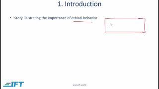 Level I CFA Ethics Ethics and Trust in the Investment ProfessionLecture 1 [upl. by Anaes]