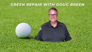 Golf Tips How to Repair Your Golf Ball Divot [upl. by Ahsikam506]