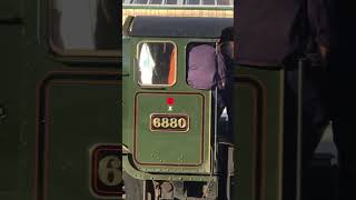 6880 Betton Grange arrives at Sheringham train railway steamengine steamtrain heritagerailway [upl. by Teodor985]