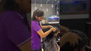 Hair Spa at Naturals Colachel hair hairstyle haircut hairstyles hairsalon hairspa hairspa [upl. by Kelci]