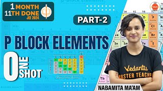 P  Block Elements  One Shot  Part 2   Class 11 and 12 Chemistry  JEE 2024  Nabamita Maam [upl. by Pantheas]