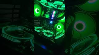 gabinete cv100 Pichau comprei kit 3 ventoinhas da rise mode RGB aura preto rmau02RGB computer [upl. by Nolyak]