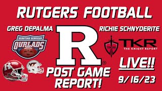 Rutgers Football Post Game Show VirginiaTech Edition [upl. by Wilhelm397]