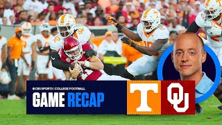 No 6 Tennessee dominates No 15 Oklahoma  Onfield Recap [upl. by Kepner]