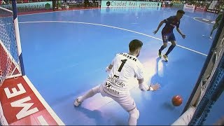 MEJORES PARADAS DE FUTSAL  PORTEROS LNFS  RAUL JEREZ  FEDE  ASIER [upl. by Wendalyn593]