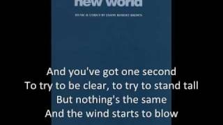 The New World  Songs for a New World Backing Track [upl. by Anelis634]