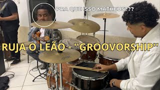 Ruja o Leão  Matheus Santos drum cam [upl. by Evslin]